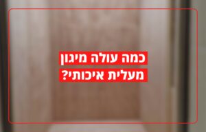 כמה עולה מיגון מעלית איכותי?